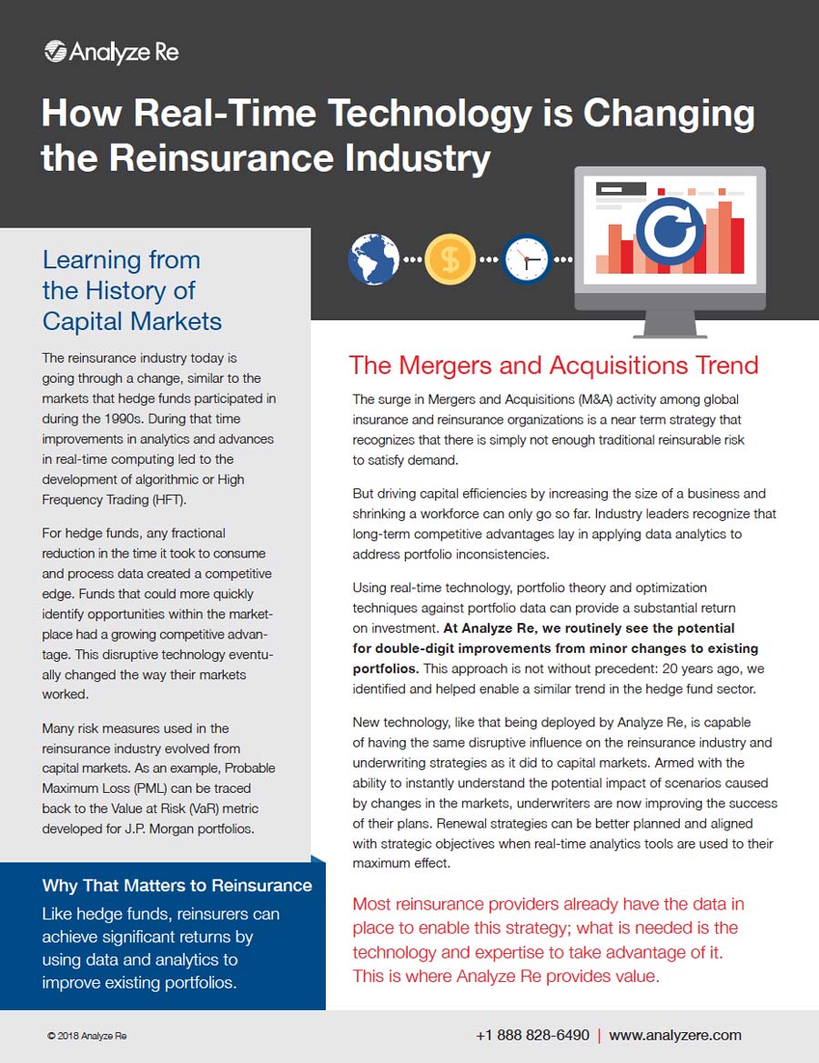 How Real-Time Technology is Changing the Reinsurance Industry